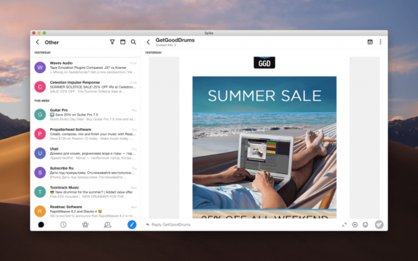 Лучшие почтовые клиенты для Mac