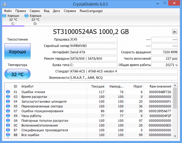 Проверяем SSD диск на ошибки