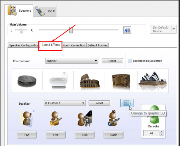 Настройка эквалайзера в Windows 10