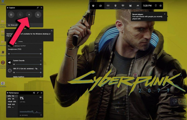 Как сделать запись экрана на Windows 11 спомощю Xbox Game Bar