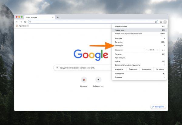 Где хранятся закладки Google Chrome