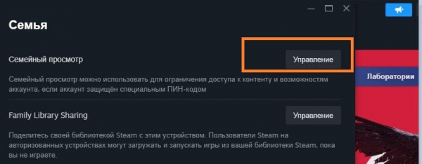 Как включить семейный доступ в Стиме