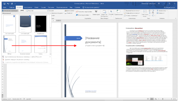 Основы работы с Microsoft Word